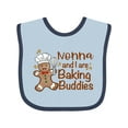 thumbnail image 1 of Inktastic Nonna and I Are Baking Buddies Boys or Girls Baby Bib, 1 of 4