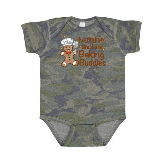 Inktastic Nonna and I Are Baking Buddies Boys or Girls Baby Bodysuit