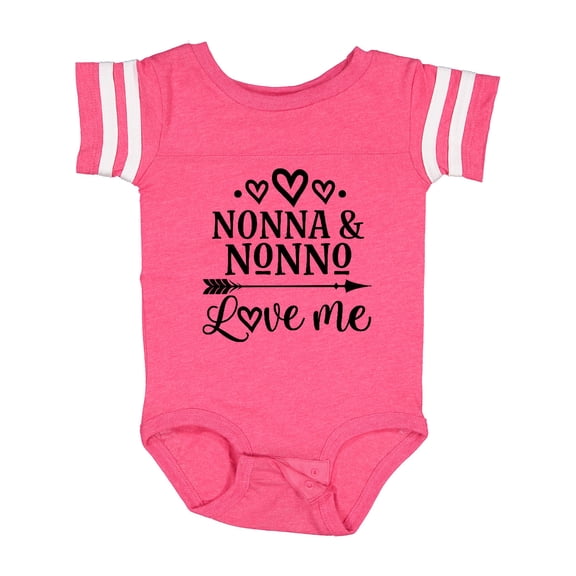 Inktastic Nonna and Nonno Love Me Boys or Girls Baby Bodysuit