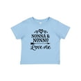 thumbnail image 1 of Inktastic Nonna and Nonno Love Me Boys or Girls Baby T-Shirt, 1 of 5