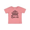 thumbnail image 1 of Inktastic Nonna and Nonno Love Me Boys or Girls Baby T-Shirt, 1 of 5