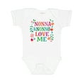 thumbnail image 1 of Inktastic Nonna and Nonno Love Me Girls Baby Bodysuit, 1 of 5