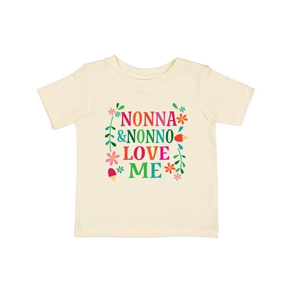 Inktastic Nonna and Nonno Love Me Girls Baby T-Shirt