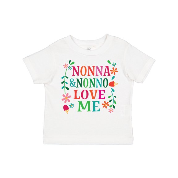 Inktastic Nonna and Nonno Love Me Girls Toddler T-Shirt