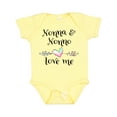 thumbnail image 1 of Inktastic Nonna and Nonno Love Me Heart Grandchild Boys or Girls Baby Bodysuit, 1 of 5