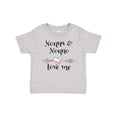 thumbnail image 1 of Inktastic Nonna and Nonno Love Me Heart Grandchild Boys or Girls Baby T-Shirt, 1 of 5