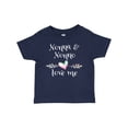 thumbnail image 1 of Inktastic Nonna and Nonno Love Me- Heart Grandchild Boys or Girls Baby T-Shirt, 1 of 5