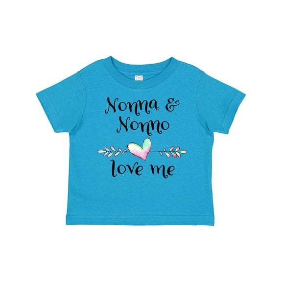 Inktastic Nonna and Nonno Love Me- Heart Grandchild Boys or Girls Toddler T-Shirt
