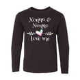 thumbnail image 1 of Inktastic Nonna and Nonno Love Me- Heart Grandchild Long Sleeve Youth T-Shirt, 1 of 5