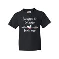thumbnail image 1 of Inktastic Nonna and Nonno Love Me- Heart Grandchild Youth T-Shirt, 1 of 5