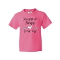 thumbnail image 1 of Inktastic Nonna and Nonno Love Me- Heart Grandchild Youth T-Shirt, 1 of 5