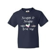 thumbnail image 1 of Inktastic Nonna and Nonno Love Me- Heart Grandchild Youth T-Shirt, 1 of 5