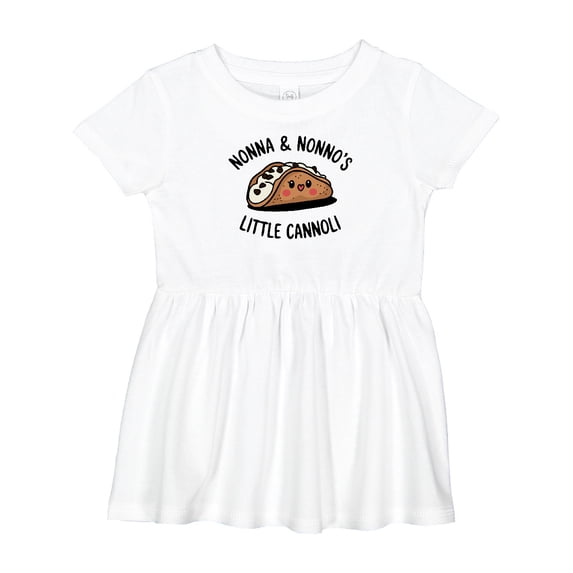 Inktastic Nonna and Nonno's Little Cannoli Cute Italian Grandparents Girls Baby Dress