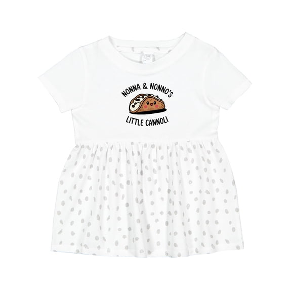 Inktastic Nonna and Nonno's Little Cannoli Cute Italian Grandparents Girls Baby Dress