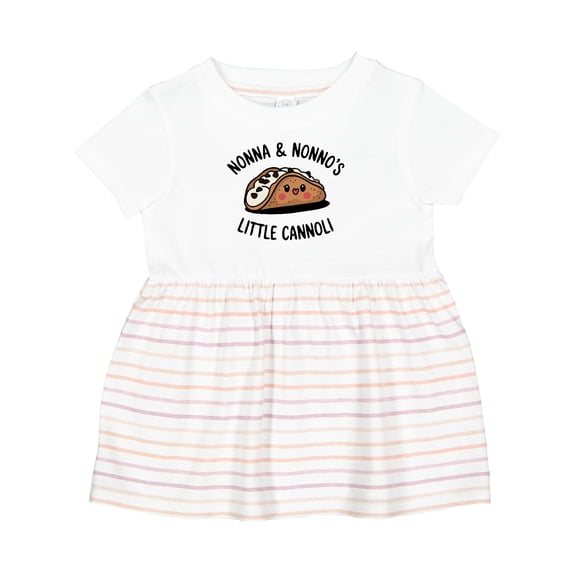 Inktastic Nonna and Nonno's Little Cannoli Cute Italian Grandparents Girls Baby Dress