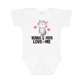 thumbnail image 1 of Inktastic Nonna and Papa Love Me Grandchild Kitty Girls Baby Bodysuit, 1 of 5