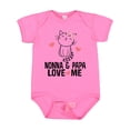 thumbnail image 1 of Inktastic Nonna and Papa Love Me Grandchild Kitty Girls Baby Bodysuit, 1 of 5
