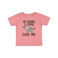 thumbnail image 1 of Inktastic Nonna and Poppa Granddaughter Sloth Girls Baby T-Shirt, 1 of 5
