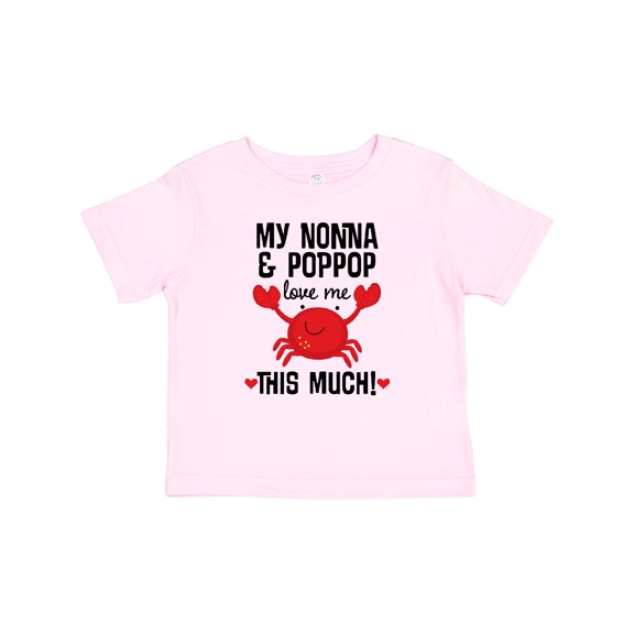 Inktastic Nonna and Poppop Grandson Crab Boys or Girls Baby T-Shirt