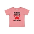 thumbnail image 1 of Inktastic Nonna and Poppop Grandson Crab Boys or Girls Baby T-Shirt, 1 of 5