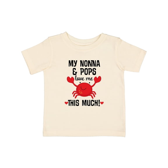 Inktastic Nonna and Pops Love Me Grandchild Boys or Girls Baby T-Shirt