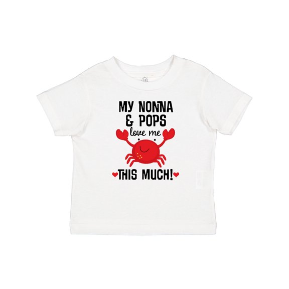 Inktastic Nonna and Pops Love Me Grandchild Boys or Girls Baby T-Shirt