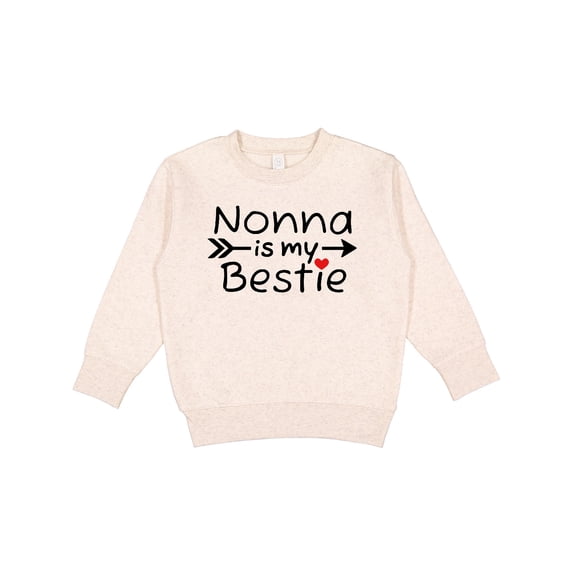 Inktastic Nonna is My Bestie Toddler Sweatshirt
