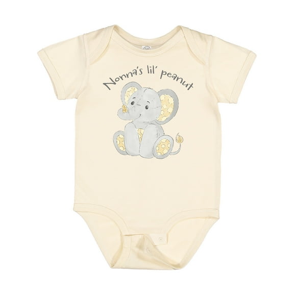 Inktastic Nonna's Lil' Peanut Boys or Girls Baby Bodysuit