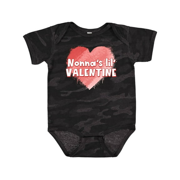 Inktastic Nonna's Lil' Valentine Boys or Girls Baby Bodysuit