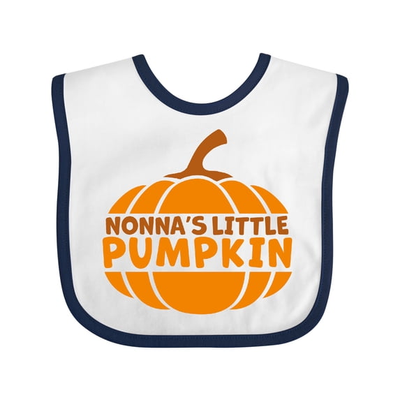 Inktastic Nonna's Little Pumpkin Boys or Girls Baby Bib