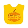 thumbnail image 1 of Inktastic Nonna's Little Pumpkin Boys or Girls Baby Bib, 1 of 4