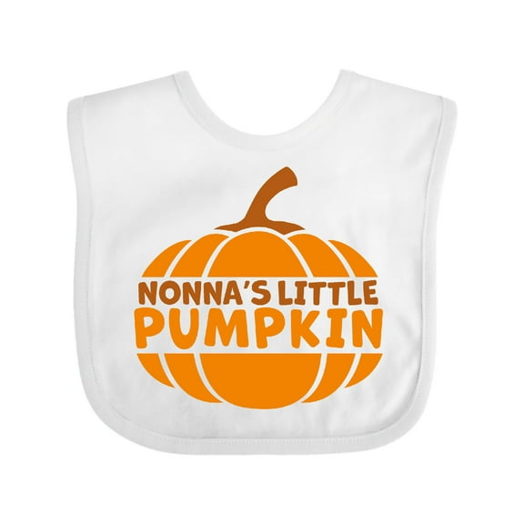 Inktastic Nonna's Little Pumpkin Boys or Girls Baby Bib