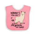 thumbnail image 1 of Inktastic Nonna's You Say Alpaca My Bags Boys or Girls Baby Bib, 1 of 4