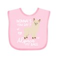 thumbnail image 1 of Inktastic Nonna's You Say Alpaca My Bags Boys or Girls Baby Bib, 1 of 3