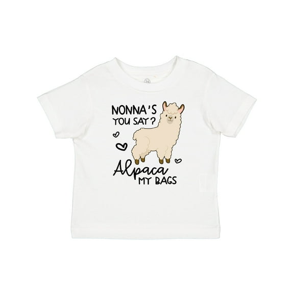 Inktastic Nonna's You Say Alpaca My Bags Boys or Girls Baby T-Shirt