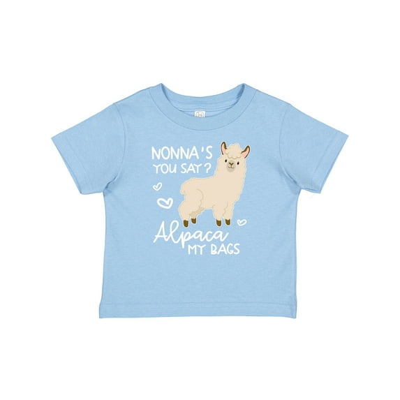 Inktastic Nonna's You Say Alpaca My Bags Boys or Girls Baby T-Shirt