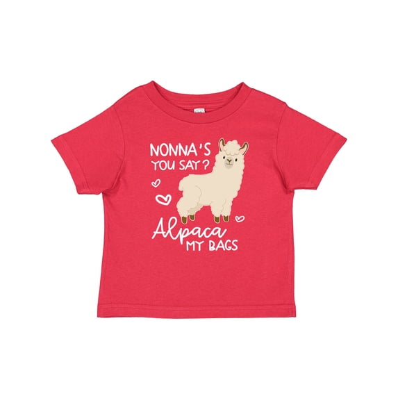 Inktastic Nonna's You Say Alpaca My Bags Boys or Girls Baby T-Shirt