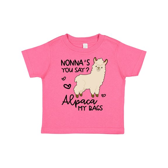 Inktastic Nonna's You Say Alpaca My Bags Boys or Girls Toddler T-Shirt