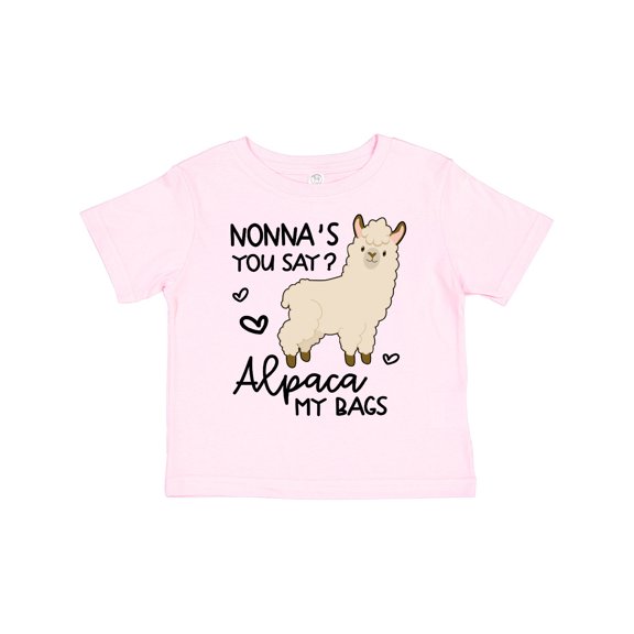 Inktastic Nonna's You Say Alpaca My Bags Boys or Girls Toddler T-Shirt