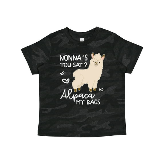 Inktastic Nonna's You Say Alpaca My Bags Boys or Girls Toddler T-Shirt