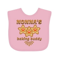 Inktastic Nonnas Baking Buddy Grandchild Boys or Girls Baby Bib
