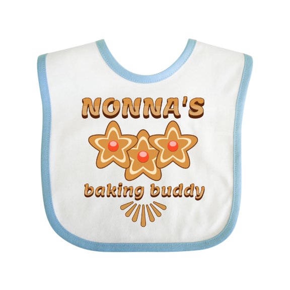Inktastic Nonnas Baking Buddy Grandchild Boys or Girls Baby Bib