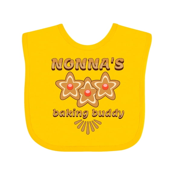 Inktastic Nonnas Baking Buddy Grandchild Boys or Girls Baby Bib