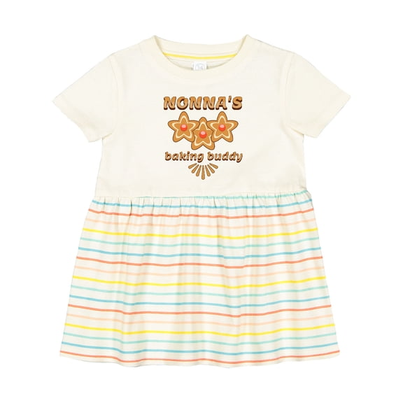 Inktastic Nonnas Baking Buddy Grandchild Girls Baby Dress