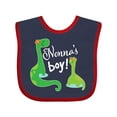 thumbnail image 1 of Inktastic Nonnas Boy Grandson Dinosaur Boys Baby Bib, 1 of 4