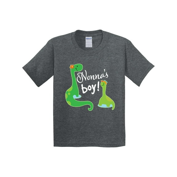 Inktastic Nonnas Boy Grandson Dinosaur Youth T-Shirt
