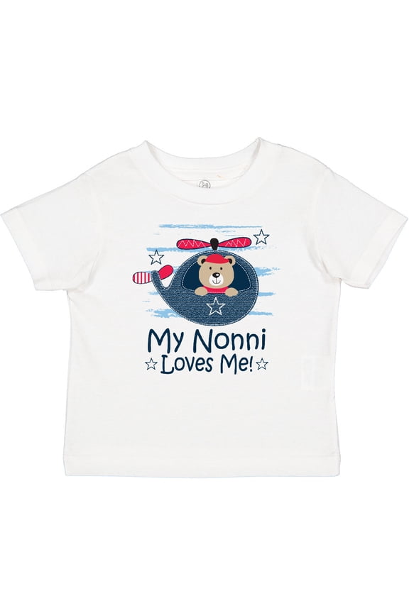 Nonni Loves Me Baby Bear Boys Baby T-Shirt