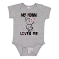 thumbnail image 1 of Inktastic Nonni Loves Me Granddaughter Kitty Cat Girls Baby Bodysuit, 1 of 5
