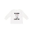 thumbnail image 1 of Inktastic Nonni Loves Me Granddaughter Kitty Cat Girls Long Sleeve Toddler T-Shirt, 1 of 5