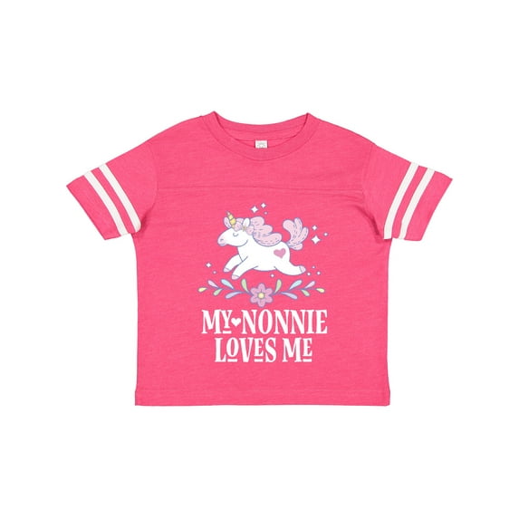 Inktastic Nonnie Loves Me Granddaughter Unicorn Girls Toddler T-Shirt